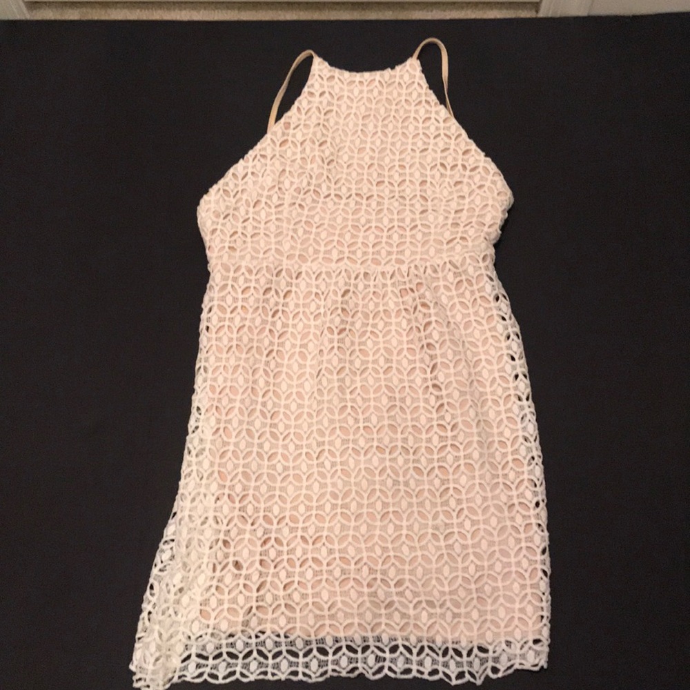 Romeo & Juliet Lace Racer Neck Sun Dress